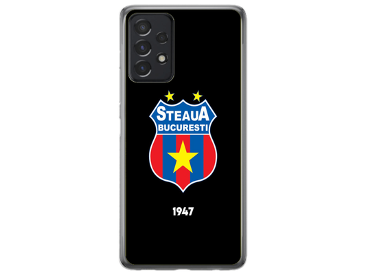 Husa Silicon HQCover compatibila cu Samsung Galaxy A72, model Steaua Bucuresti, rezistenta la socuri si zgarieturi, SP1M00004