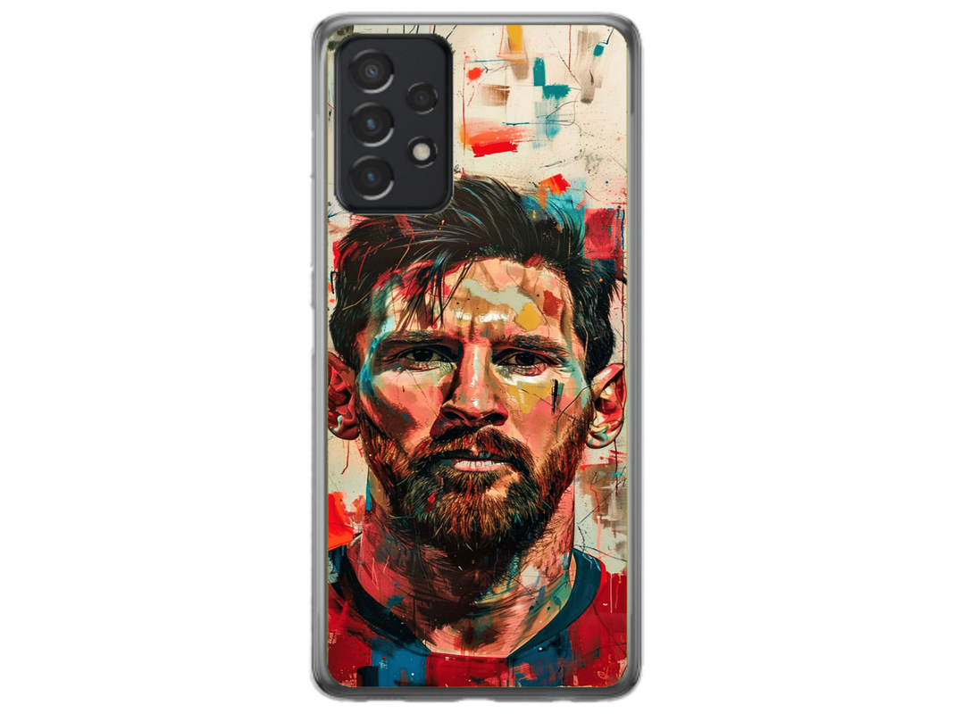 Husa Silicon HQCover compatibila cu Samsung Galaxy A53 4G, model Messi v2, rezistenta la socuri si zgarieturi, SP1M00007