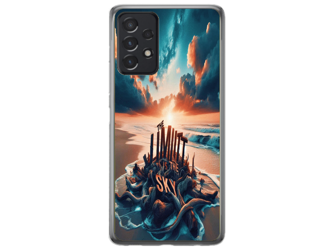 Husa Silicon HQCover compatibila cu Samsung Galaxy A52s 5G, model Plaja, rezistenta la socuri si zgarieturi, SP1M00009