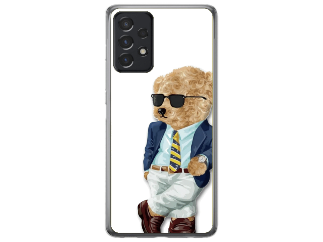 Husa Silicon HQCover compatibila cu Samsung Galaxy A53 5G, model Urs Cool, rezistenta la socuri si zgarieturi, SP1M00012