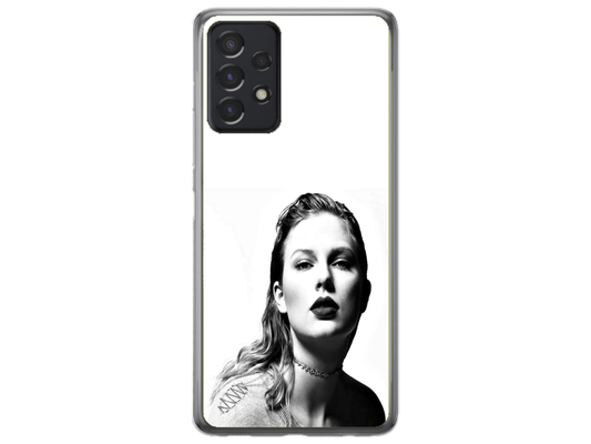 Husa Silicon HQCover compatibila cu Samsung Galaxy A72, model Taylor Swift v1, rezistenta la socuri si zgarieturi, SP1M00016