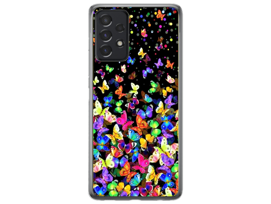 Husa Silicon HQCover compatibila cu Samsung Galaxy A33 5G, model Fluturi, rezistenta la socuri si zgarieturi, SP1M00023