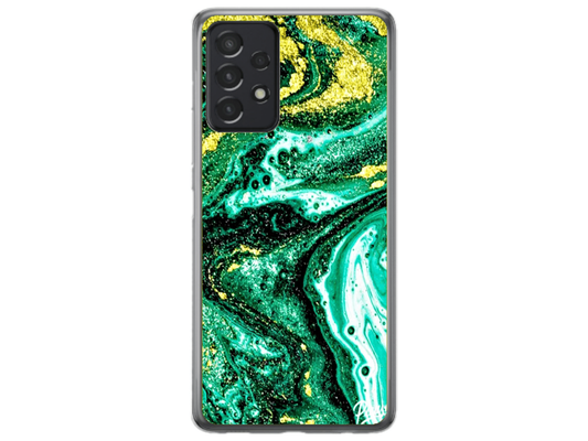 Husa Silicon HQCover compatibila cu Samsung Galaxy A73, model Explozie de culori v4, rezistenta la socuri si zgarieturi, SP1M00045