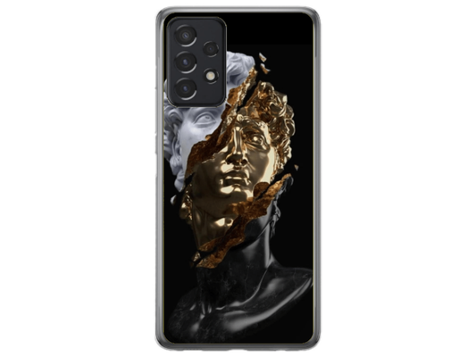 Husa Silicon HQCover compatibila cu Samsung Galaxy A73, model Statuie, rezistenta la socuri si zgarieturi, SP1M00046