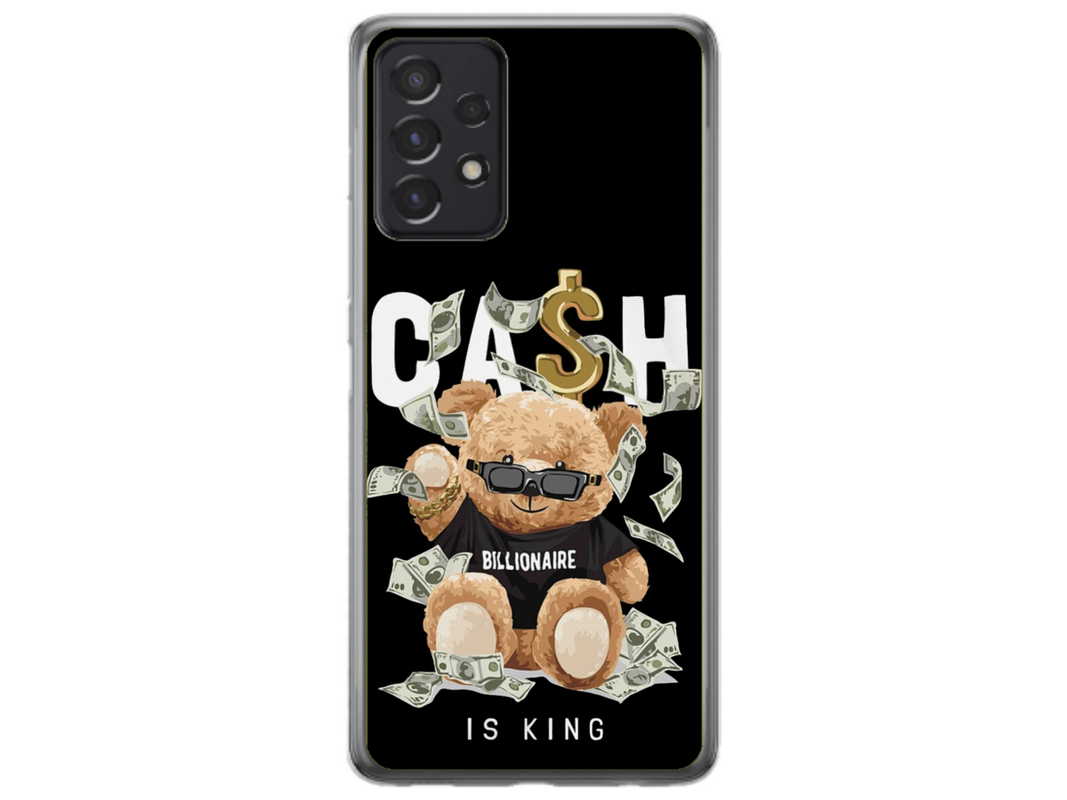 Husa Silicon HQCover compatibila cu Samsung Galaxy A53 4G, model Urs Cool V5, rezistenta la socuri si zgarieturi, SP1M00050