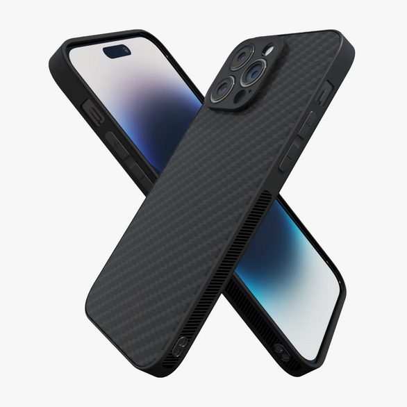 Husa de protectie Carbon Case compatibila cu Apple iPhone 13 Pro Max, rezistenta la socuri, tip carcasa