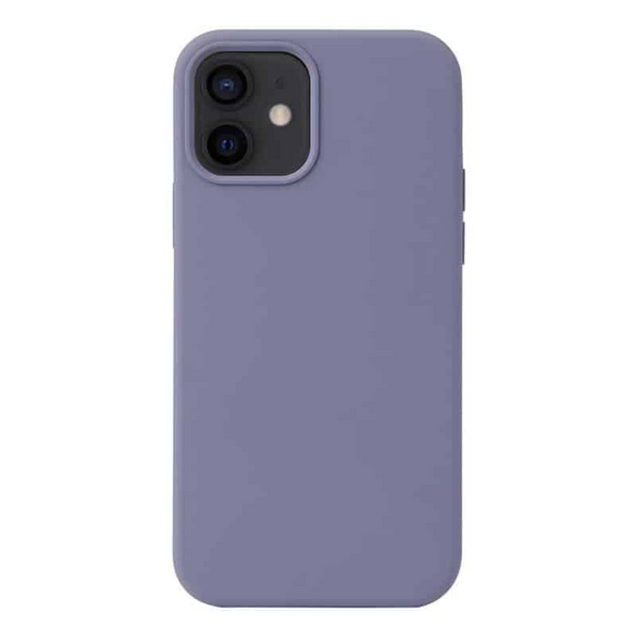 Husa de protectie Silicon compatibila cu Apple iPhone 12 Mini, mov, rezistenta la socuri, tip carcasa, interior microfibra