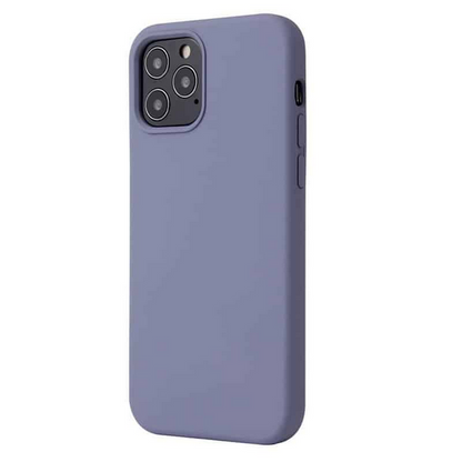 Husa de protectie Silicon compatibila cu Apple iPhone 12 Pro Max, mov, rezistenta la socuri, tip carcasa, interior microfibra