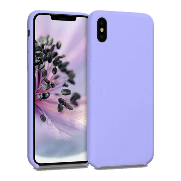 Husa de protectie Silicon compatibila cu Apple iPhone XS Max, mov, rezistenta la socuri, tip carcasa, interior microfibra