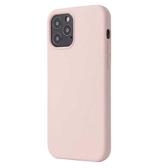 Husa de protectie Silicon compatibila cu Apple iPhone 11 Pro Max, roz pudra, rezistenta la socuri, tip carcasa, interior microfibra