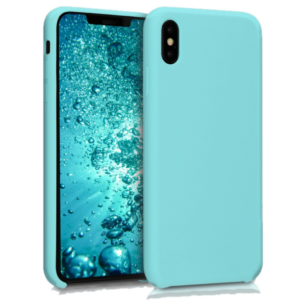 Husa de protectie Silicon compatibila cu Apple iPhone XR, menta, rezistenta la socuri, tip carcasa, interior microfibra