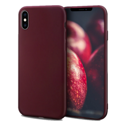 Husa de protectie Silicon compatibila cu Apple iPhone XR, visinie, rezistenta la socuri, tip carcasa, interior microfibra