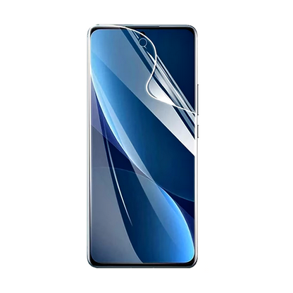 Folie de silicon regenerabila transparenta compatibila cu Motorola Moto E32, Fata, HQShield, Hydrogel, Flexibila, Full Glue