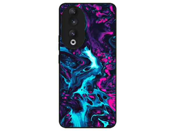 Husa Silicon HQCover compatibila cu Honor 90, model Explozie de culori v3, rezistenta la socuri si zgarieturi, SP1M00044