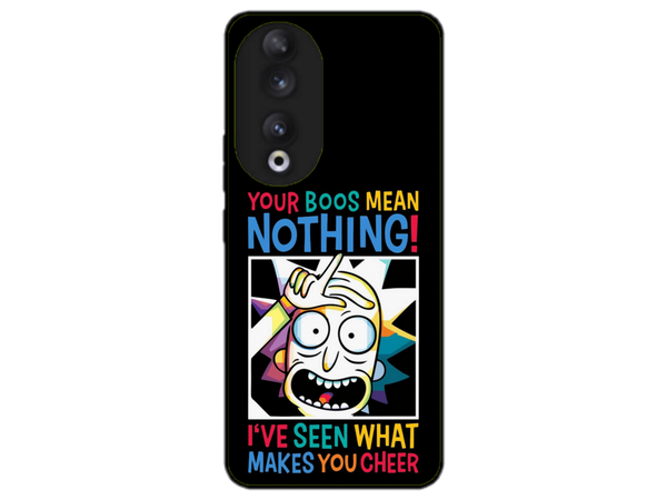 Husa Silicon HQCover compatibila cu Honor 90, model Rick and Morty, rezistenta la socuri si zgarieturi, SP1M00048