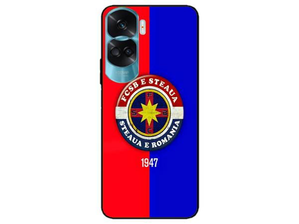 Husa Silicon HQCover compatibila cu Honor 90 Lite, model FCSB Steaua, rezistenta la socuri si zgarieturi, SP1M00003