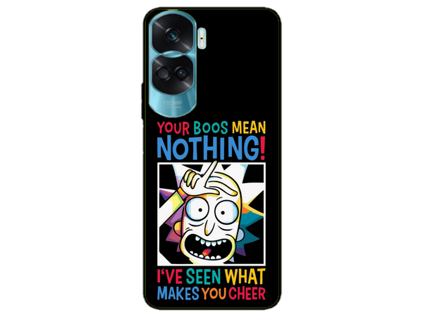 Husa Silicon HQCover compatibila cu Honor 90 Lite, model Rick and Morty, rezistenta la socuri si zgarieturi, SP1M00048