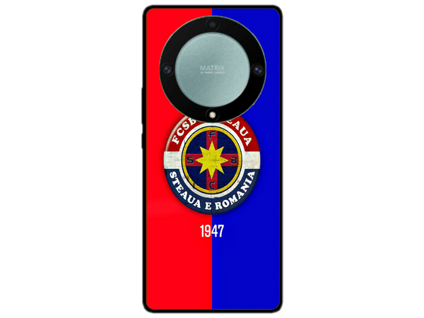 Husa Silicon HQCover compatibila cu Honor Magic 5 Lite, model FCSB Steaua, rezistenta la socuri si zgarieturi, SP1M00003