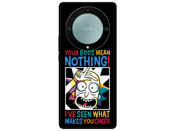 Husa Silicon HQCover compatibila cu Honor Magic 5 Lite, model Rick and Morty, rezistenta la socuri si zgarieturi, SP1M00048