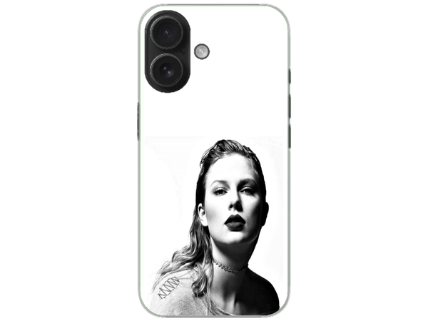 Husa Silicon HQCover compatibila cu Apple iPhone 16, model Taylor Swift v1, rezistenta la socuri si zgarieturi, SP1M00016