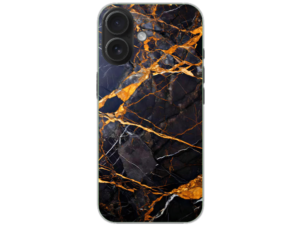 Husa Silicon HQCover compatibila cu Apple iPhone 16, model Marble v1, rezistenta la socuri si zgarieturi, SP1M00035