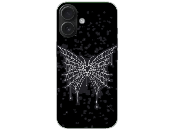 Husa Silicon HQCover compatibila cu Apple iPhone 16 Plus, model Butterfly, rezistenta la socuri si zgarieturi, SP1M00038