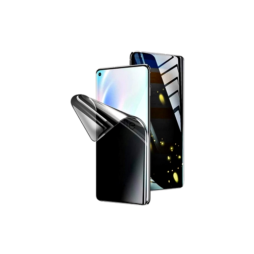 Folie de silicon regenerabila privacy compatibila cu Huawei Nova Y71, Fata, HQShield, Hydrogel, Flexibila, Full Glue