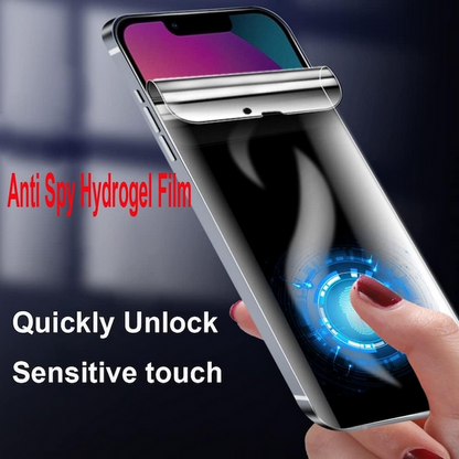 Folie de silicon regenerabila privacy compatibila cu Samsung Galaxy A04S, Case Friendly, HQShield, Hydrogel, Flexibila, Full Glue