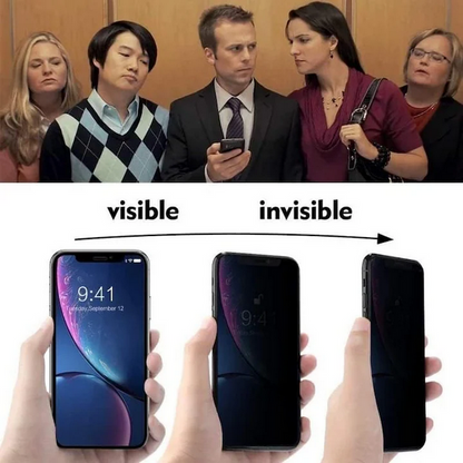 Folie de silicon regenerabila privacy compatibila cu Apple iPhone X, Case Friendly, HQShield, Hydrogel, Flexibila, Full Glue