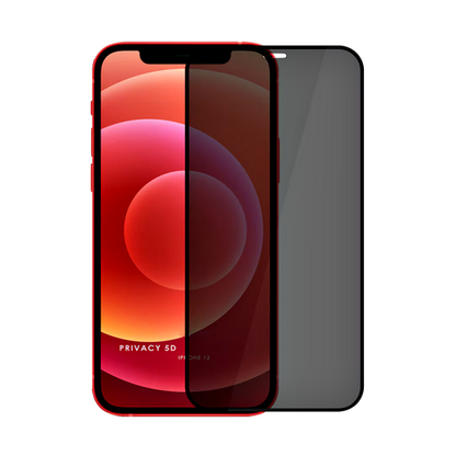 Set Husa Silicon + Folie din sticla Privacy compatibila cu Apple iPhone 11, rosie, protectie 360