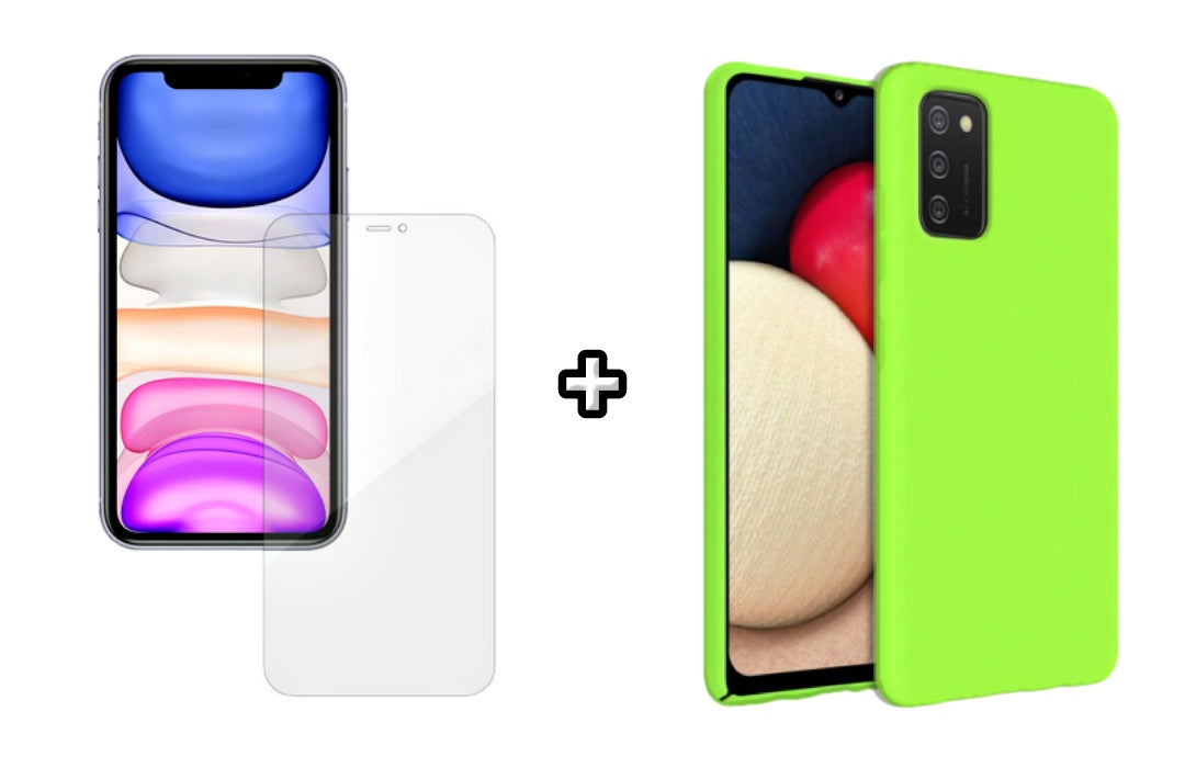 Set Husa Silicon plus Folie din silicon Case Friendly compatibila cu Samsung Galaxy S20 Plus, verde neon, protectie 360