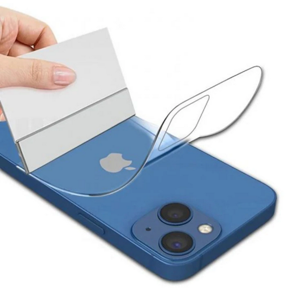 Folie de silicon regenerabila transparenta compatibila cu Motorola Moto G54, Spate, HQShield, Hydrogel, Flexibila, Full Glue