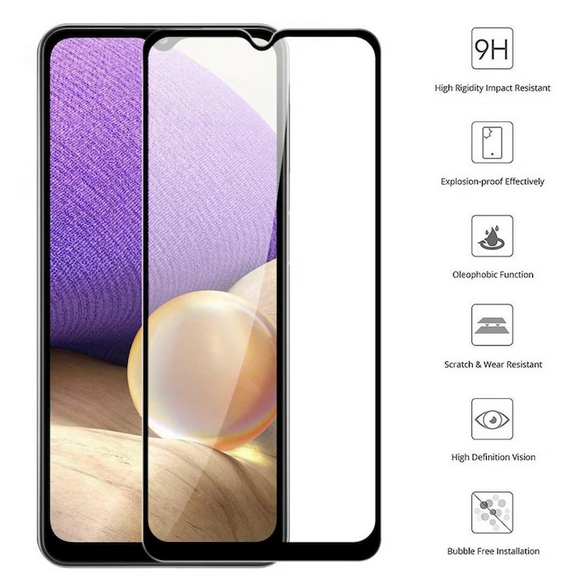Folie de sticla transparenta compatibila cu Huawei Nova Y90, Fata, HQShield, Full Glue, margini negre, rezistenta 9H